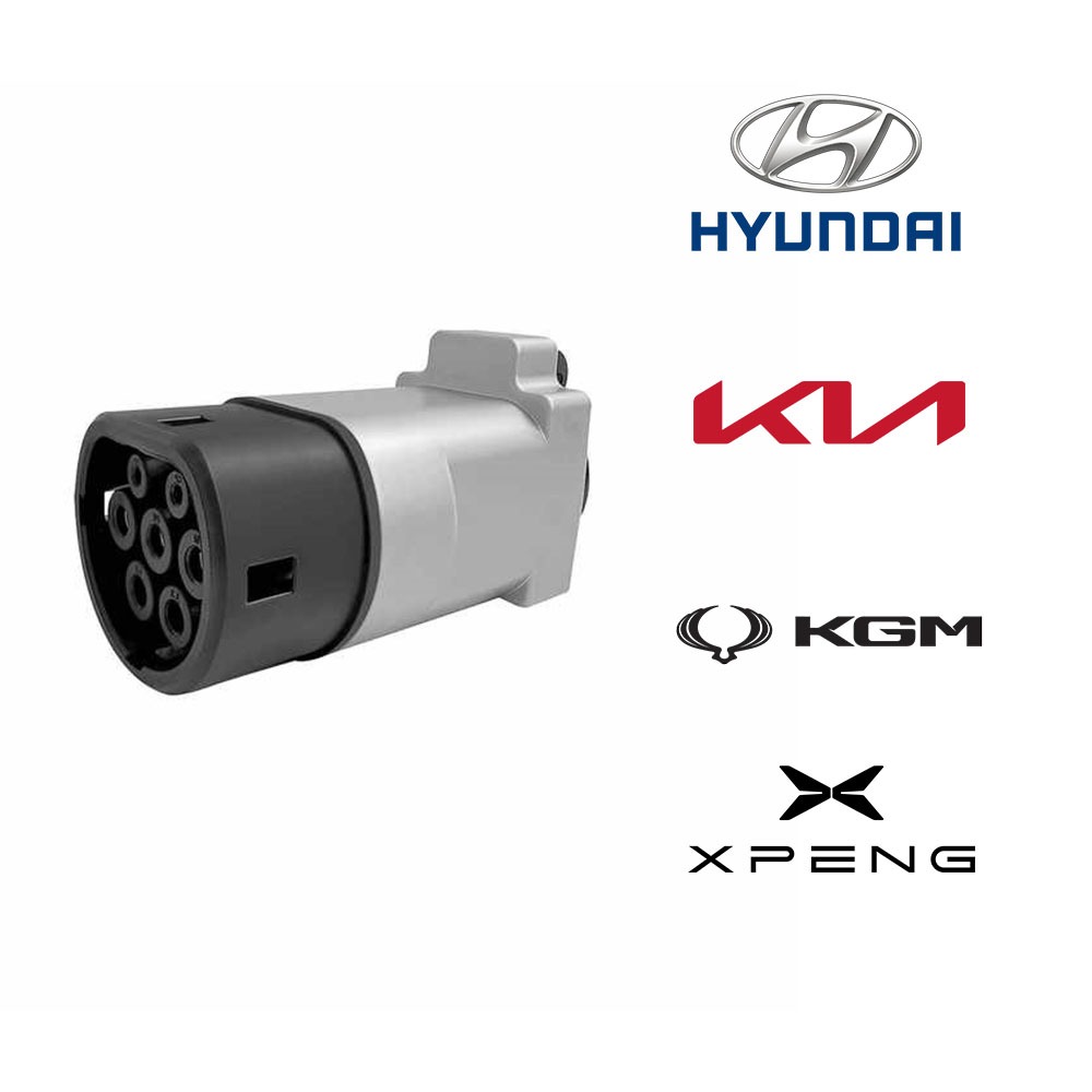 ADAPTADOR V2L DE DESCARGA TYPE 2 (CAR SIDE) – TOMADA SCHUKO P/ HYUNDAI, KIA, KGM E XPENG