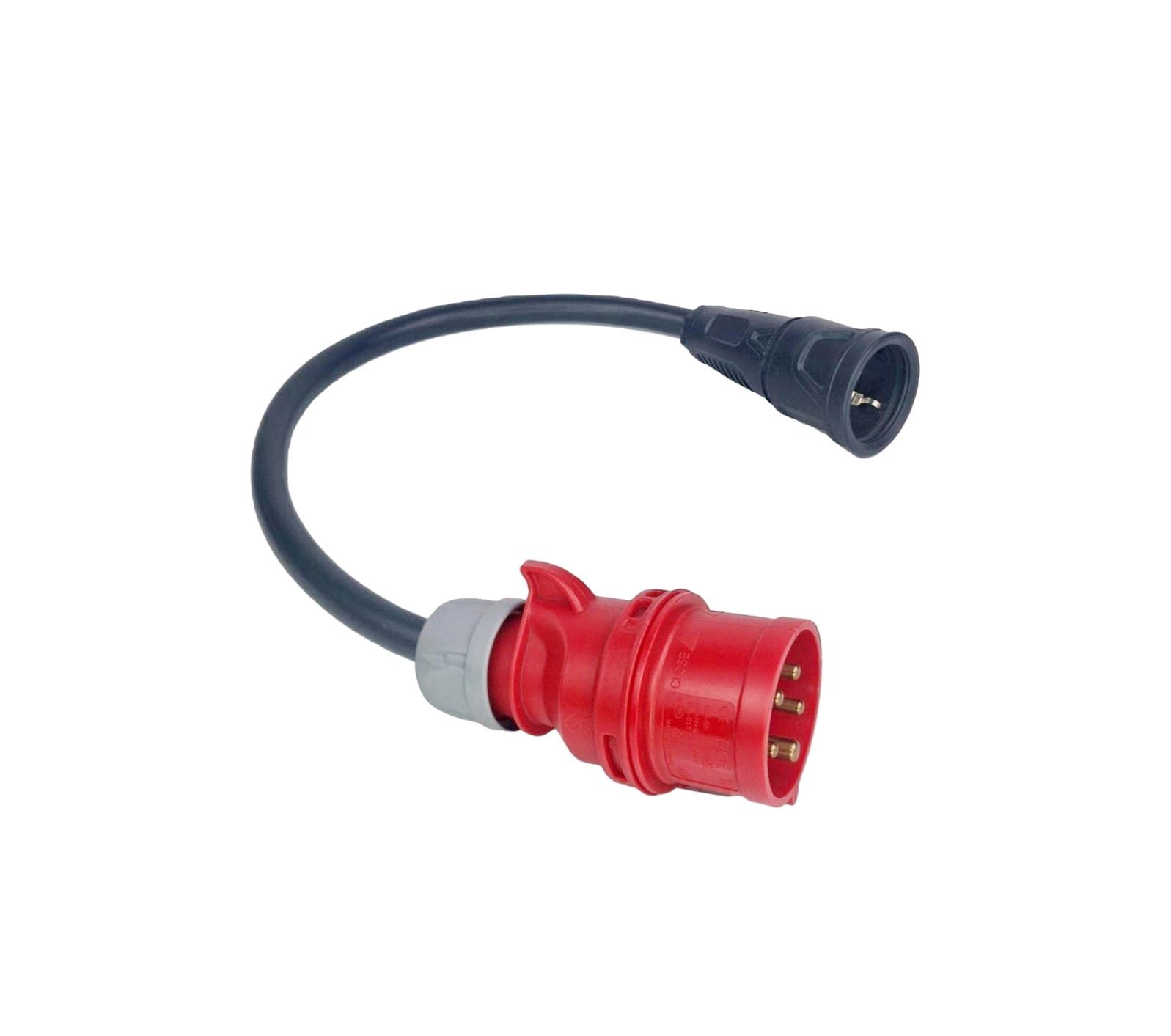 ADAPTADOR SCHUKO FÊMEA – CEE 16A TRIFÁSICO – (11KW) MACHO