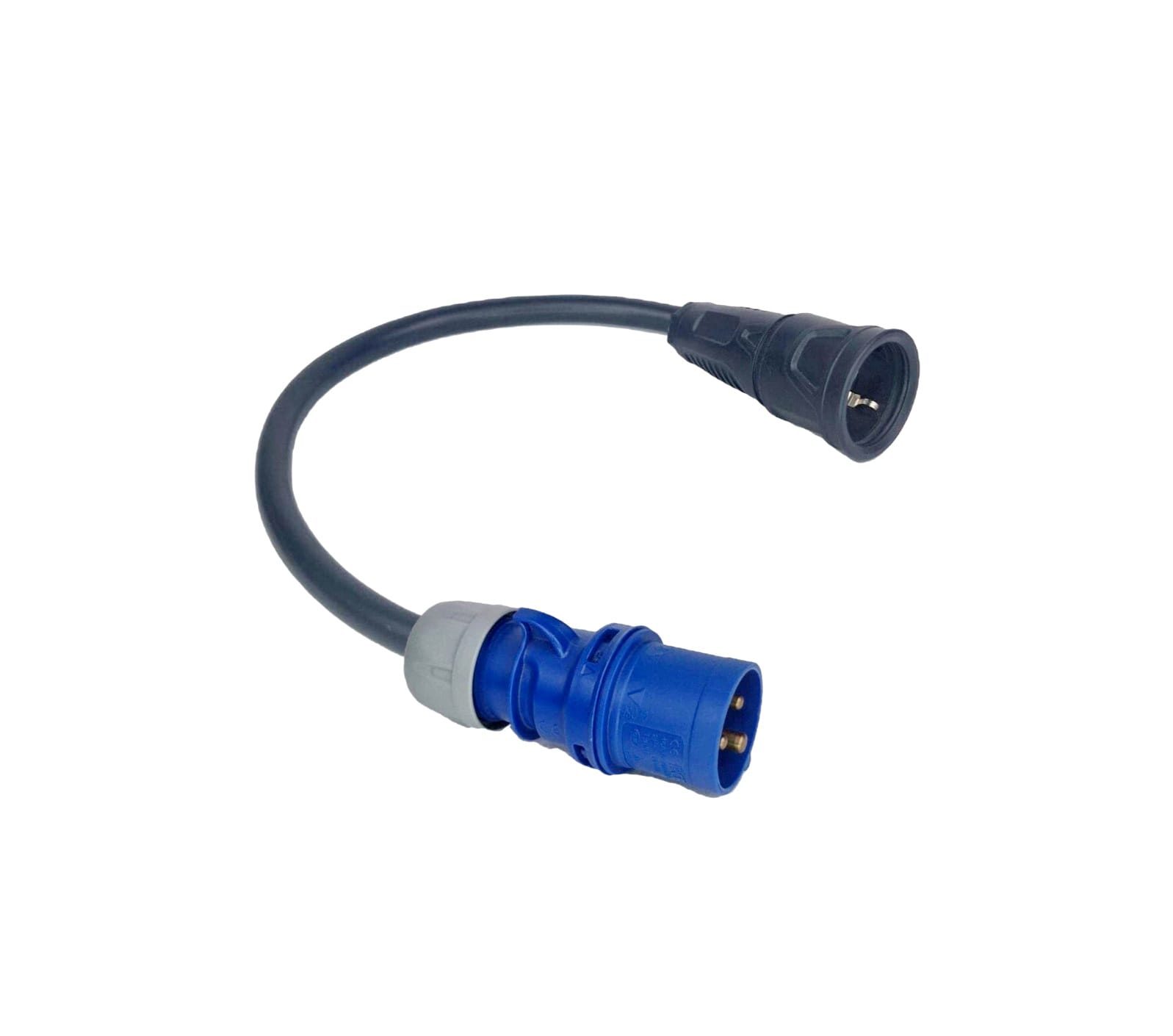 ADAPTADOR SCHUKO FÊMEA – CEE 16A MONOFÁSICO – (3.7KW) MACHO