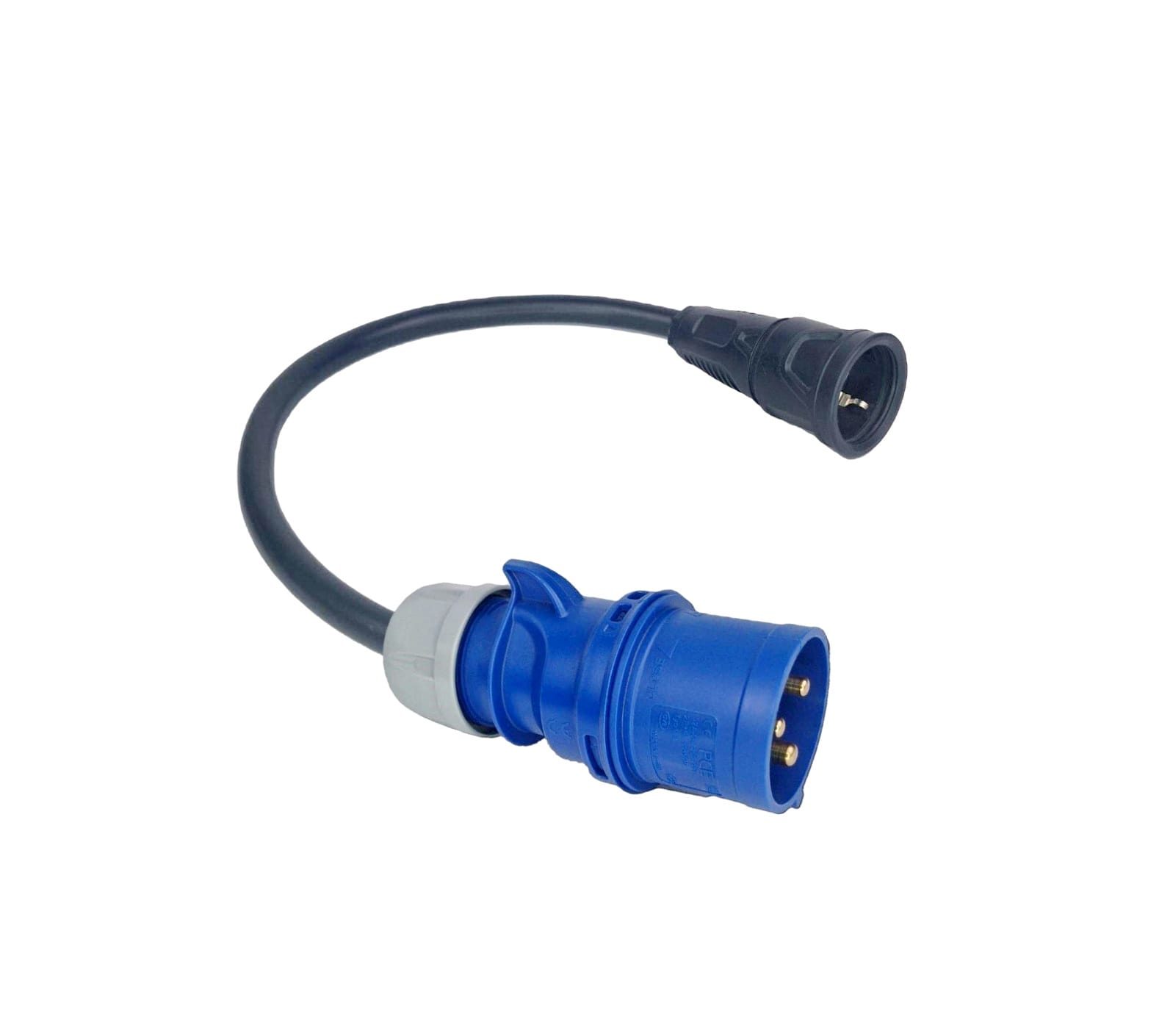 ADAPTADOR SCHUKO FÊMEA – CEE 32A MONOFÁSICO – (7.4KW) MACHO