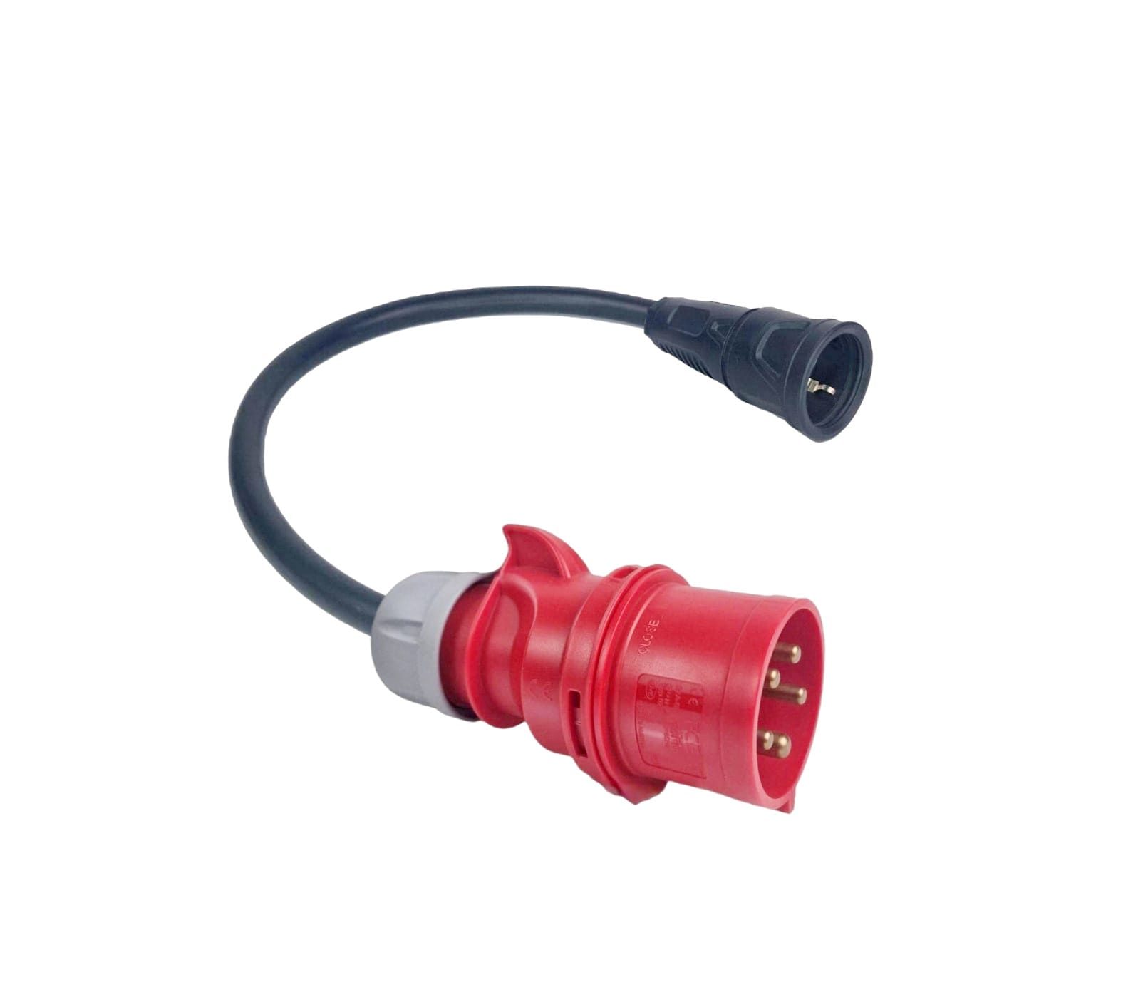 ADAPTADOR SCHUKO FÊMEA - CEE 32A TRIFÁSICO - (22KW) MACHO